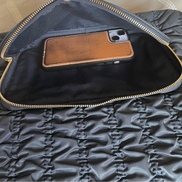 COACH Court Ruched Nylon w/Leather Trim Tote Bag - Picture 12 of 12